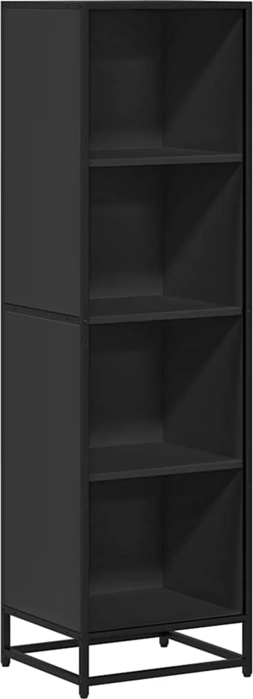 vidaXL Bücherregal Schwarz 40x35x139 cm Holzwerkstoff 849124 Bild 1
