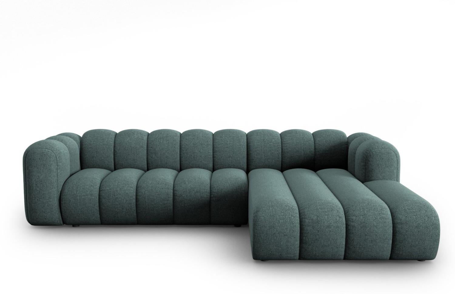 Micadoni Modulares Ecksofa Lupine 4-Sitzer Rechts Chenille Petrol Bild 1