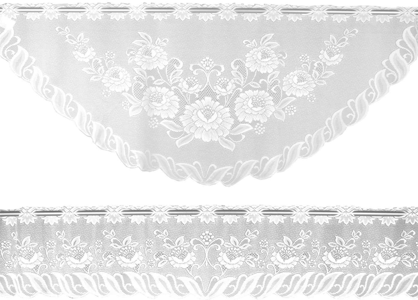 Arsvita Bistrogardinen-Set 2-teilig 160x30 cm und 160x60 cm (BxL) - Design: Anna Bild 1