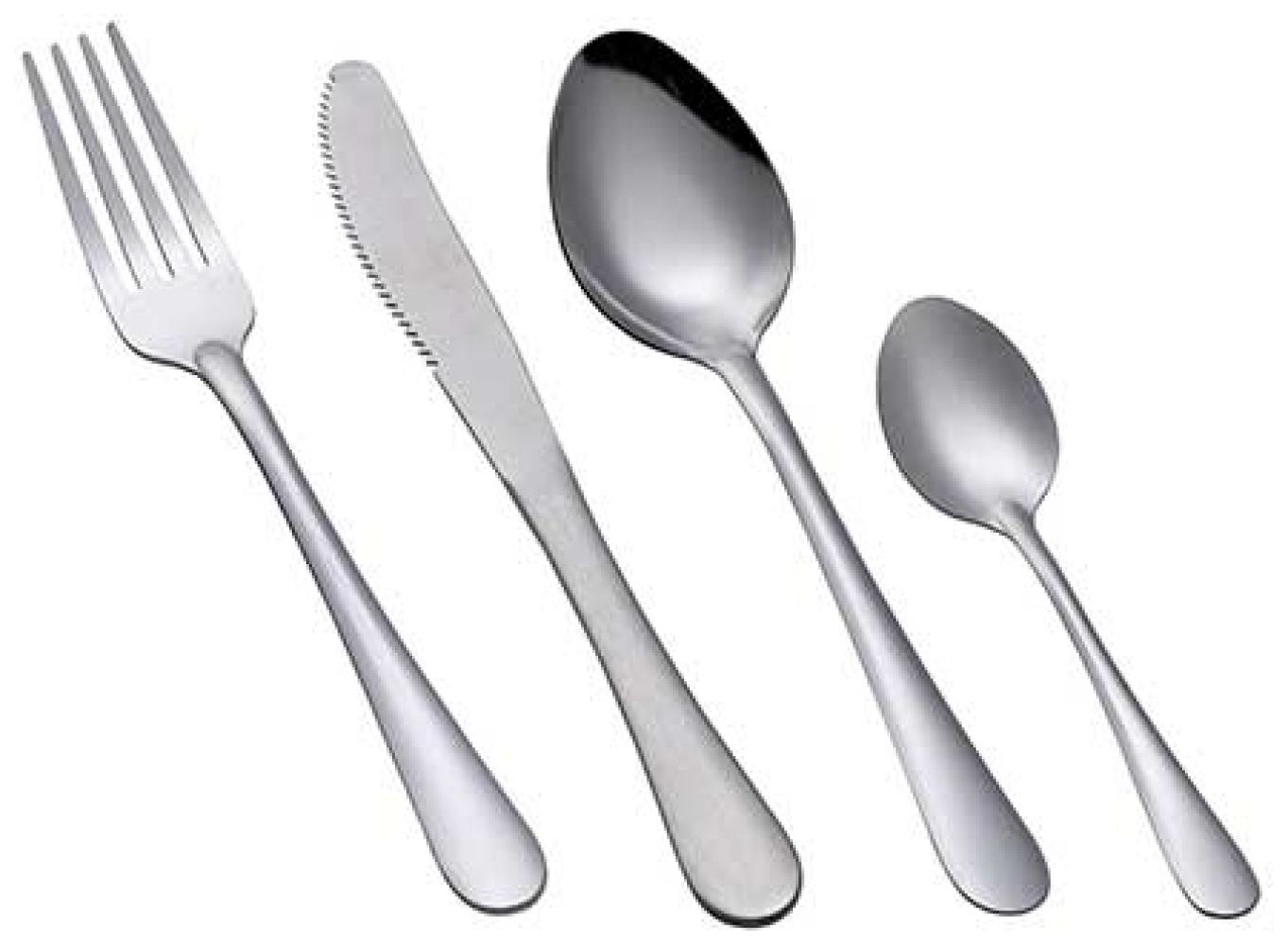 24 teilig Michelino 10544 - Besteckset - 24 Stück - Edelstahl für 6 Personen silber Bild 1