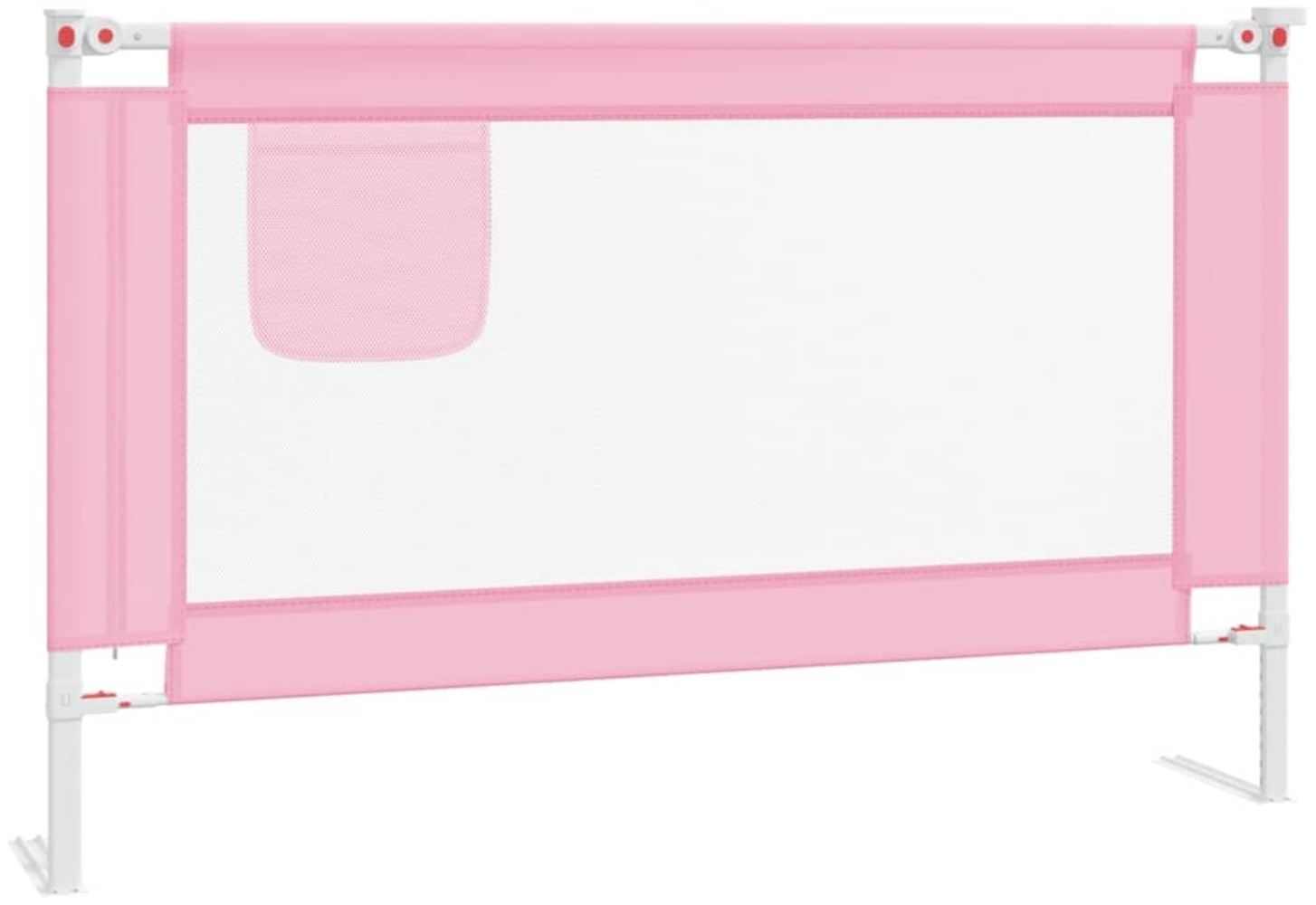 Kleinkind-Bettschutzgitter Rosa 120x25 cm Stoff Bild 1