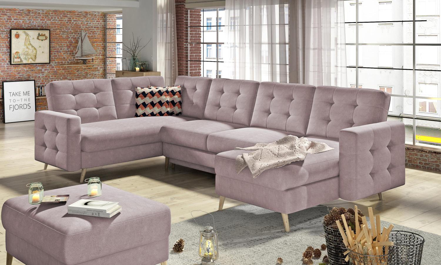 Wohnideebilder Asgard U Rosa Ecksofas & Eckcouches AsdU_12 Bild 1