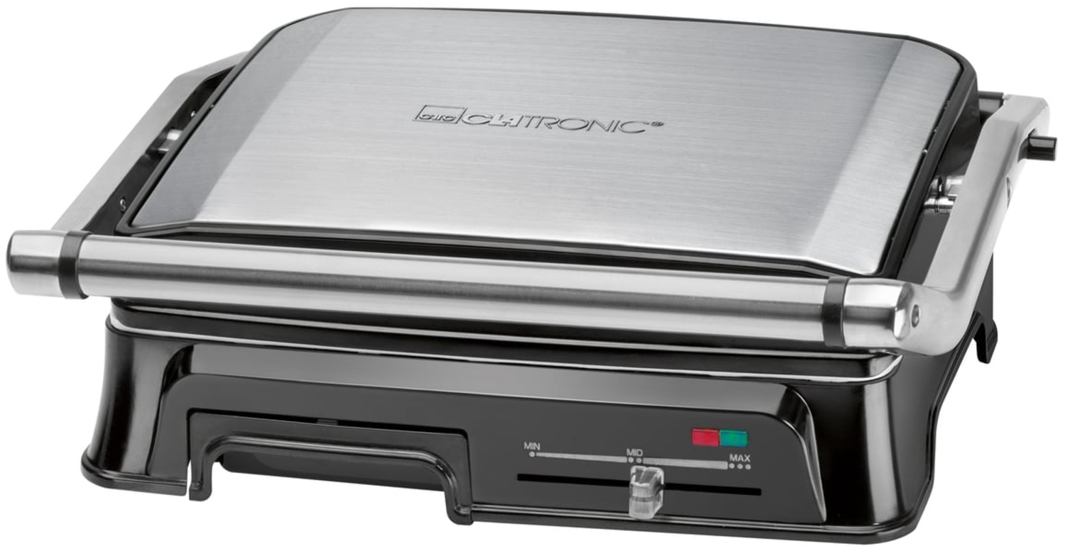 Clatronic elektrischer Kontaktgrill 180 Grad KG 3571 Bild 1