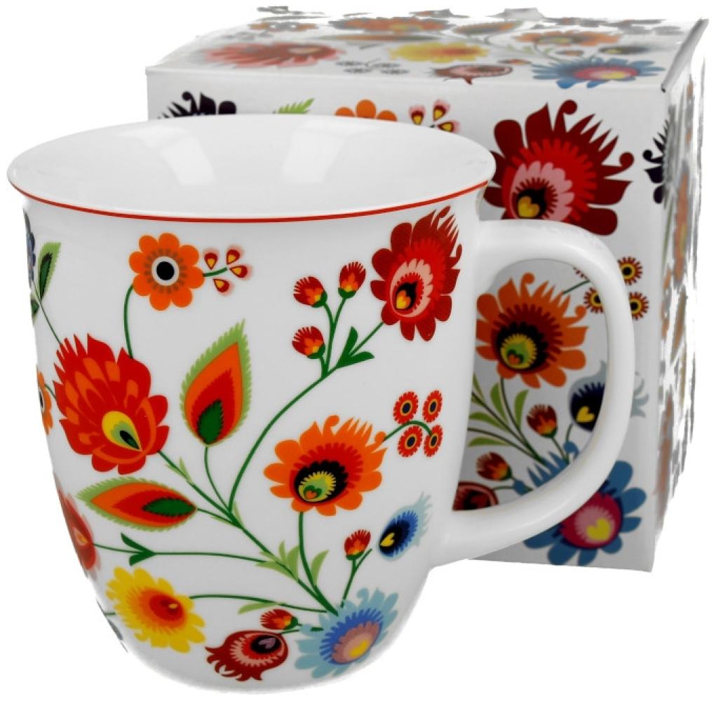 DUO ETNO Becher 650 ml ŁOWICZ New Bone China Porzellan Bild 1