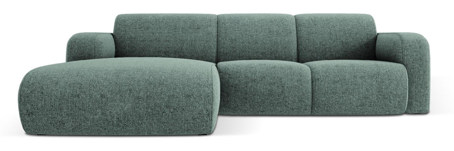 Micadoni Boucle Ecksofa Molino 4-Sitzer Links Chenille Petrol Bild 1