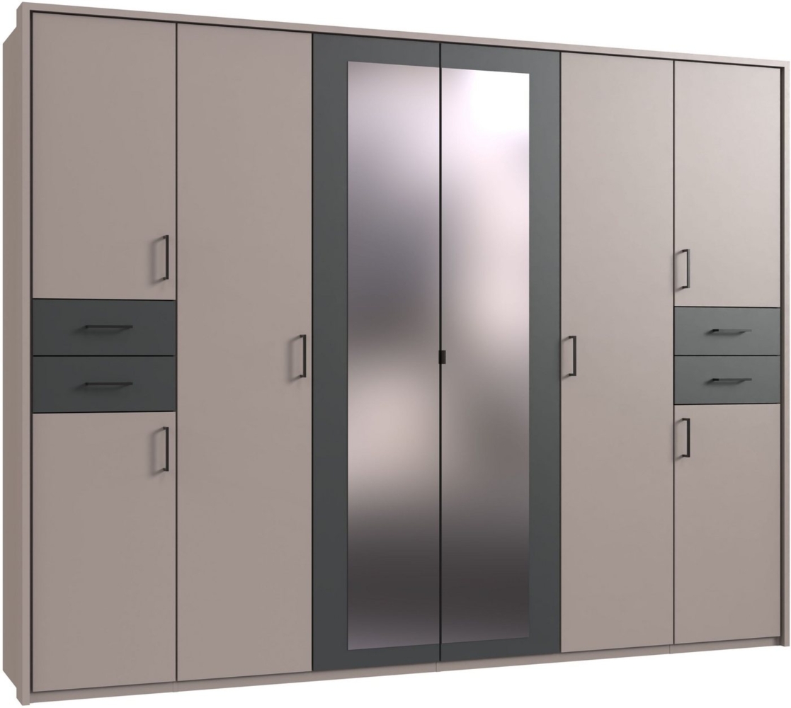 Wimex Drehtürenschrank Vegas inklusive Passepartout-Rahmen, mit Spiegeltüren und Schubladen Bild 1