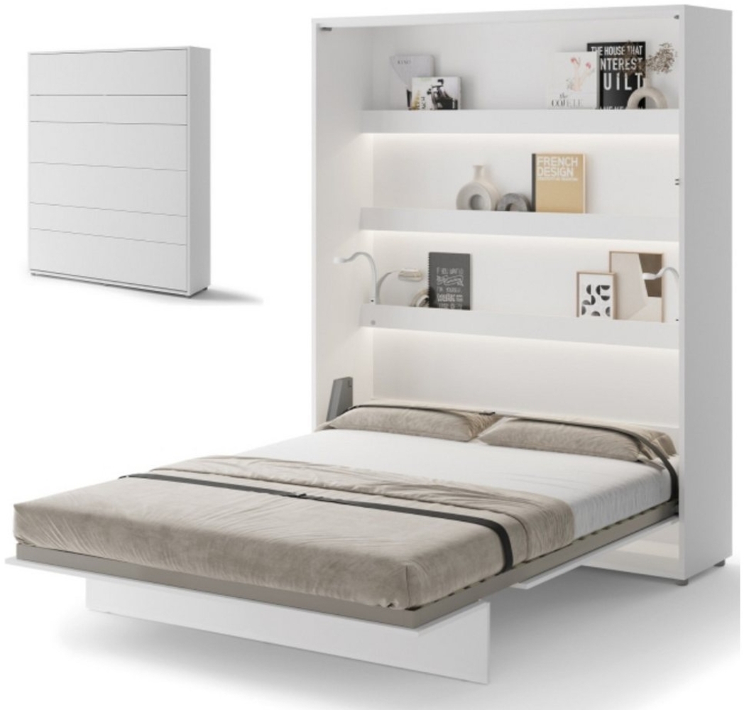 yourhouse24 Schrankbett Bed Concept Wandklappbett Vertikal Gästebett 90/120/140/160/180 cm Bild 1