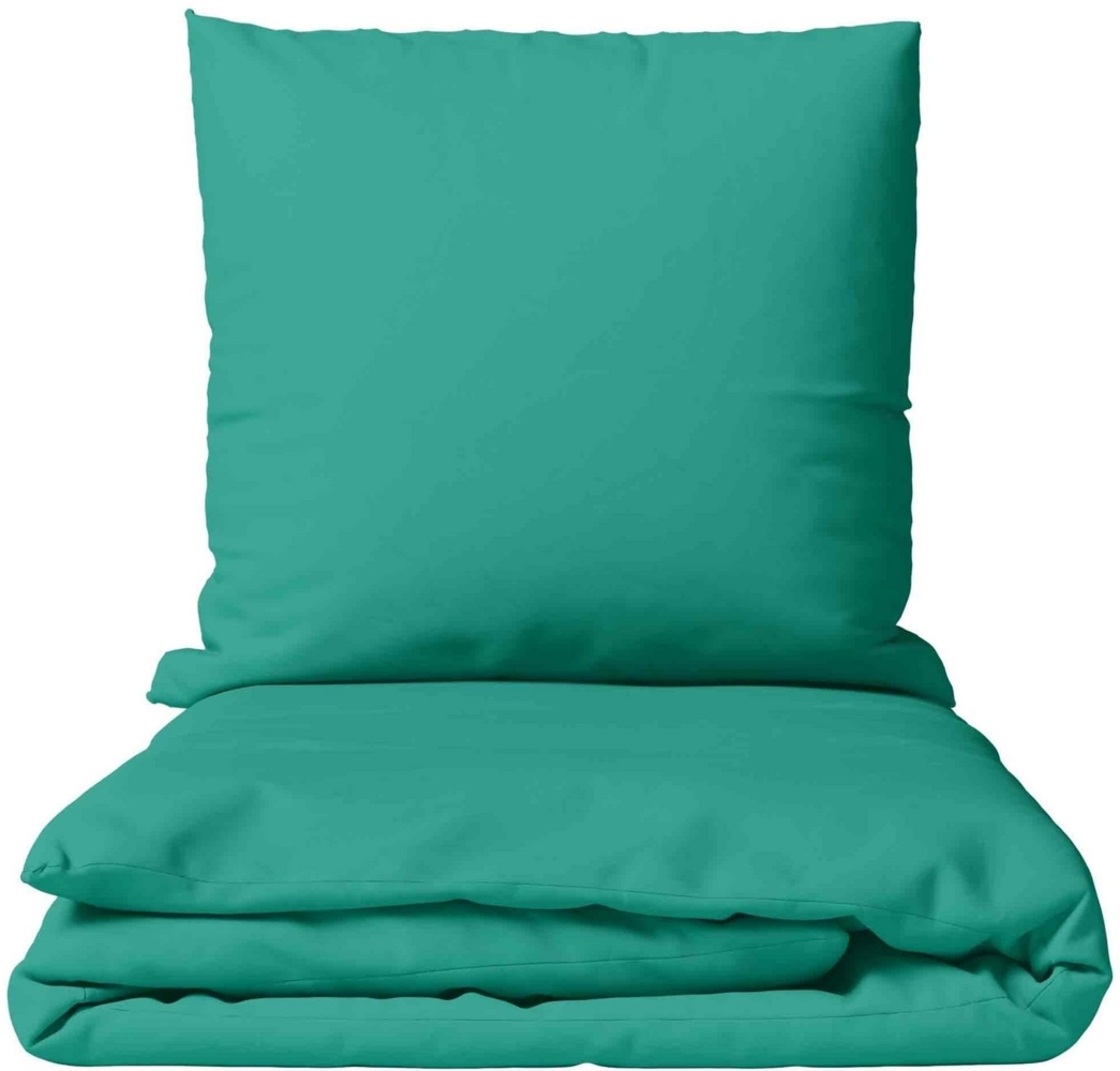 Leonado Vicenti Bettwäsche Baumwolle 135x200, 155x200, 155x220, 200x200, 200x220 oder 240x220, Renforcé, 2 teilig, Einfarbig mit Reißverschluss Bild 1