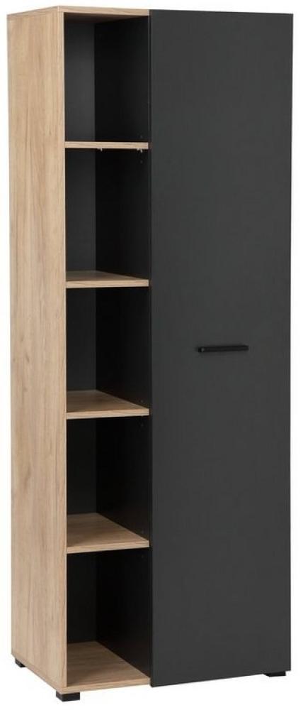 Places of Style Aktenschrank Moid, moderner Mehrzweckschrank, Maße: 64,5x41,5x175 cm, 5 Fächer mit viel Stauraum Bild 1