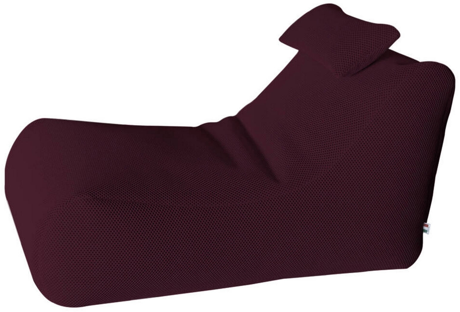 Dmora Pouf Міhck, Mehrzwecksessel, Sitzsack, Hockerhocker, Made in Italy, 70x120 h65 cm, Bordeaux Bild 1