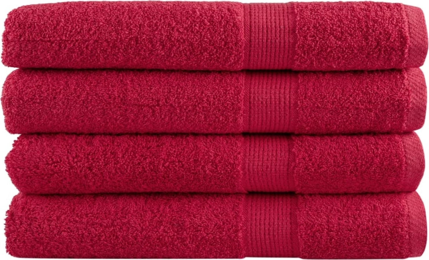 vidaXL Premium-Saunatücher SOLUND 4 Stk. Rot 80x200 cm 600 g/m² 137411 Bild 1