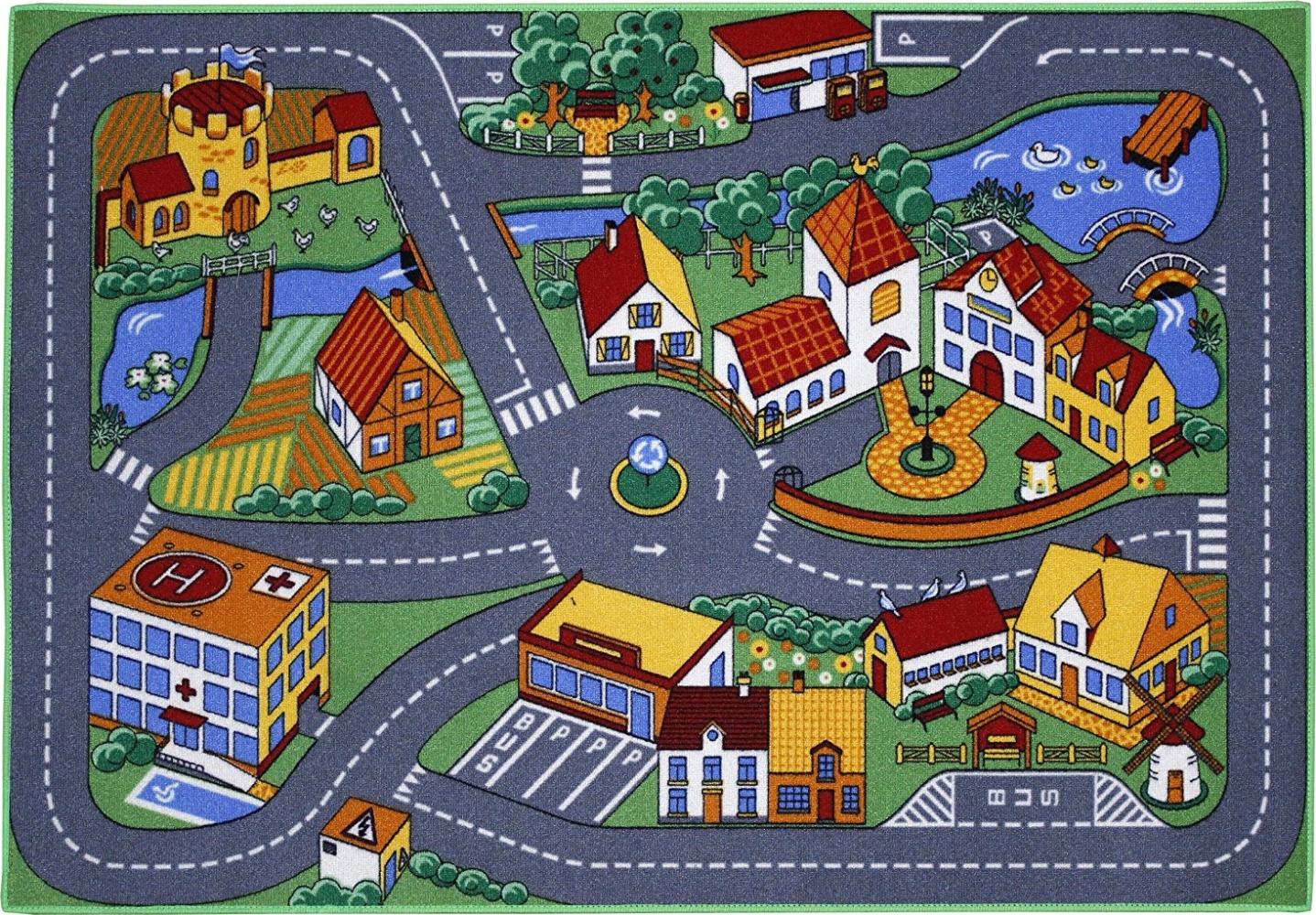 Kinderteppich 'Quiet Town Spielstrasse' 95x133 cm Bild 1