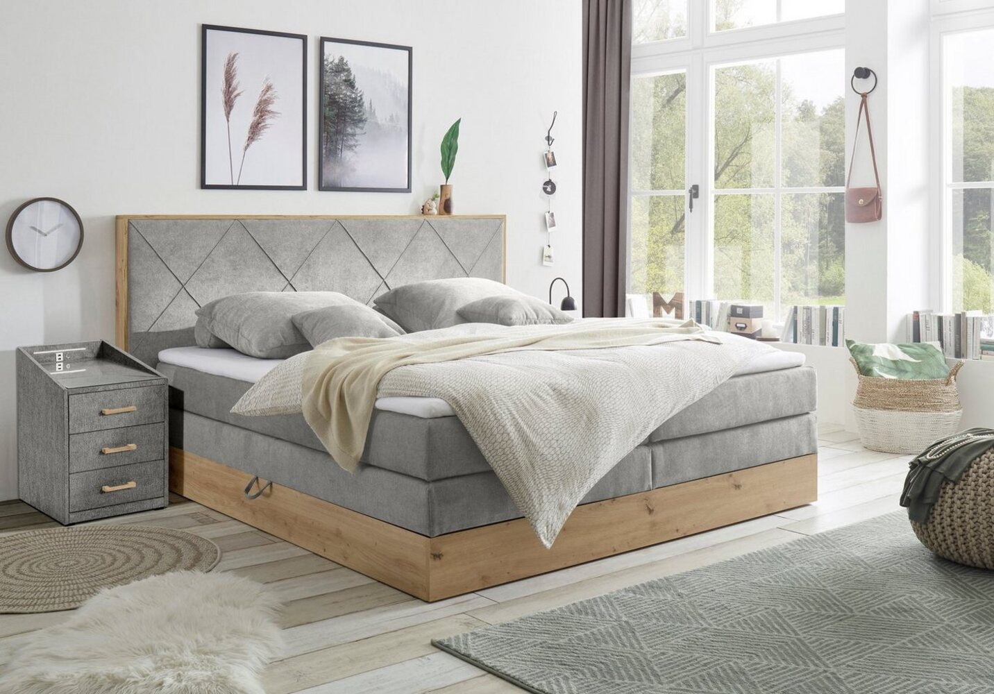ED EXCITING DESIGN Boxspringbett Bellevue, inkl. Bettkasten, wahlweise mit Matratze und Topper Bild 1