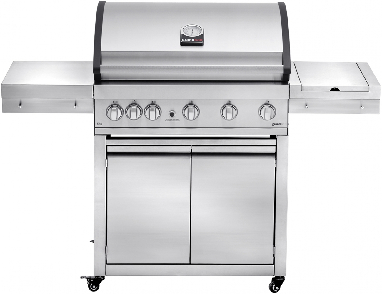 Grandhall Gasgrill Elite G5 Trolley Edelstahl 5 Brenner, 1 Sear Burner, 1 Heckbrenner K05000339A Bild 1