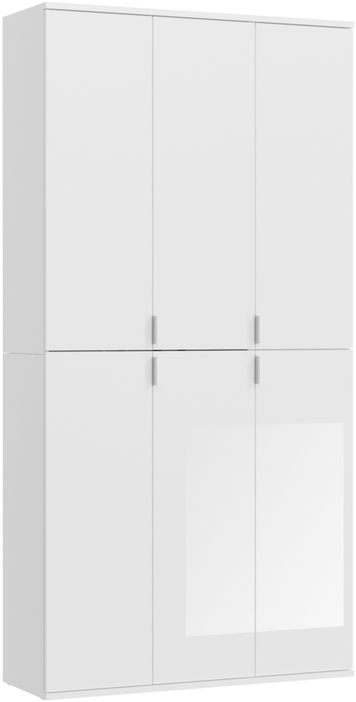 Garderobenschrank Kombination Projekt X - Weiß / Hochglanz Bild 1