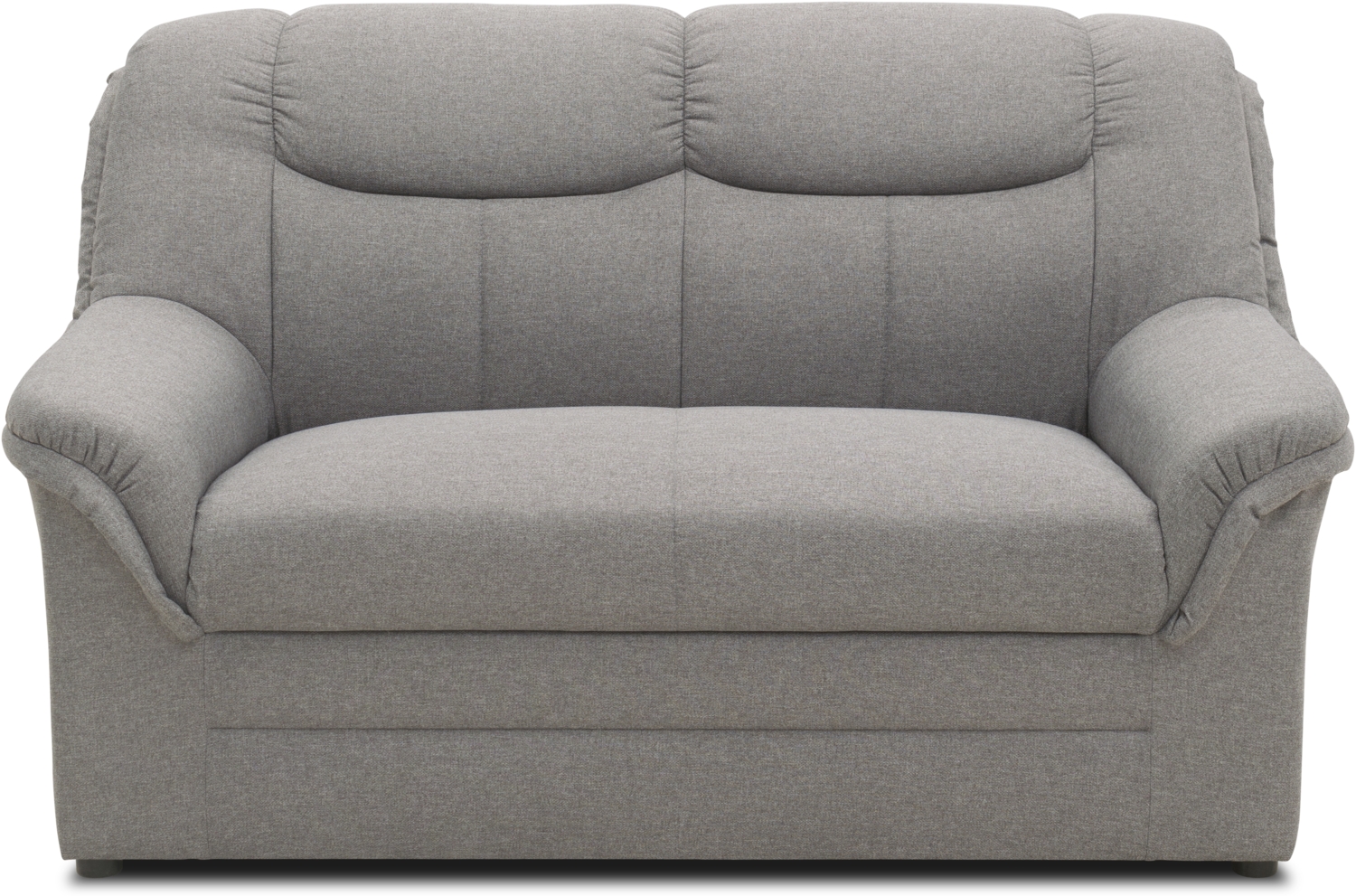 DOMO. collection Sofa Berlin FK, 2 Sitzer Couch mit Federkernpolsterung, 2er Polstermöbel 143 x 90 x 89 cm (BxTxH), hellgrau Bild 1