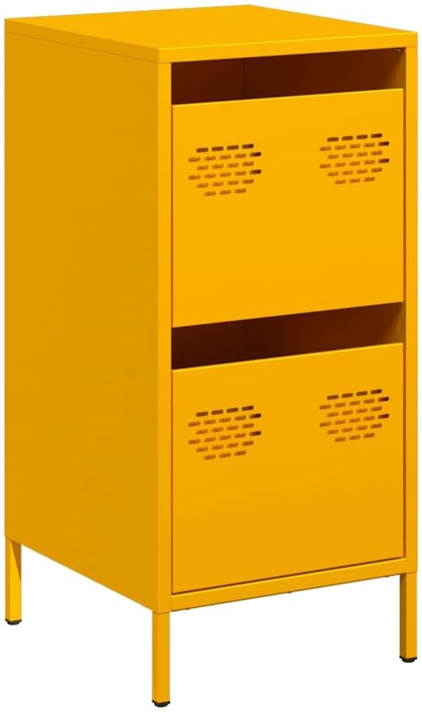 vidaXL Sideboard Senfgelb 35x39x73,5 cm Kaltgewalzter Stahl 851397 Bild 1