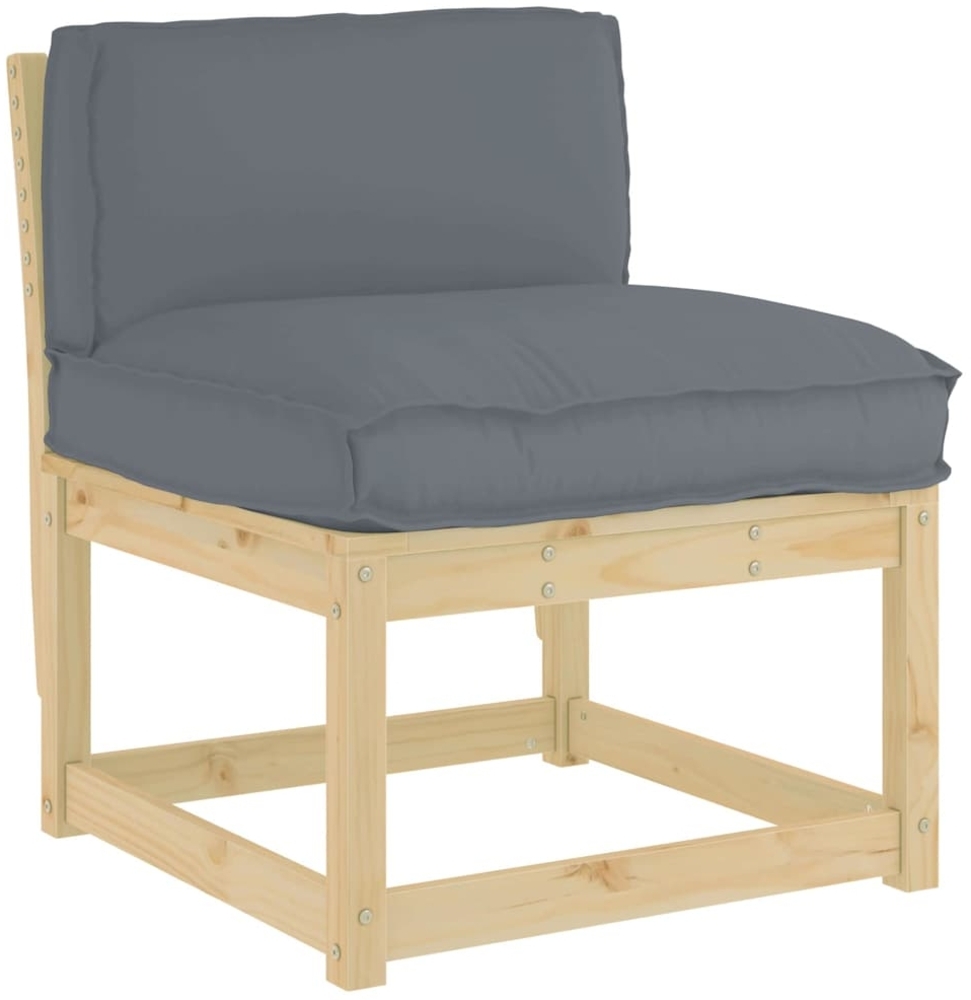 vidaXL Palettenkissen für Rückenlehne Anthrazit 70 x 40 x 12 cm 42001518 Bild 1