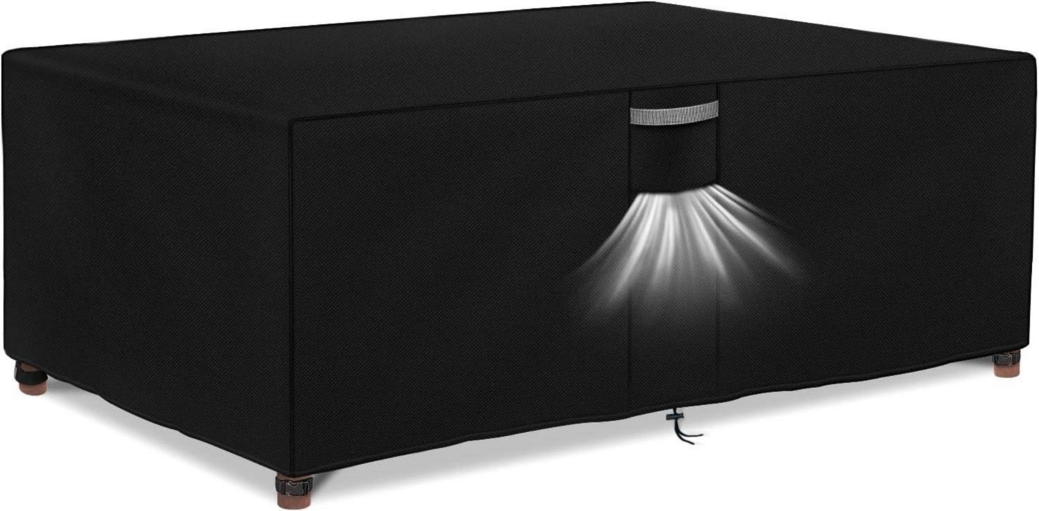 Abdeckung Gartenmöbel Winterfest 420D Oxford Gewebe Wetterschutz 170x95x74cm Bild 1