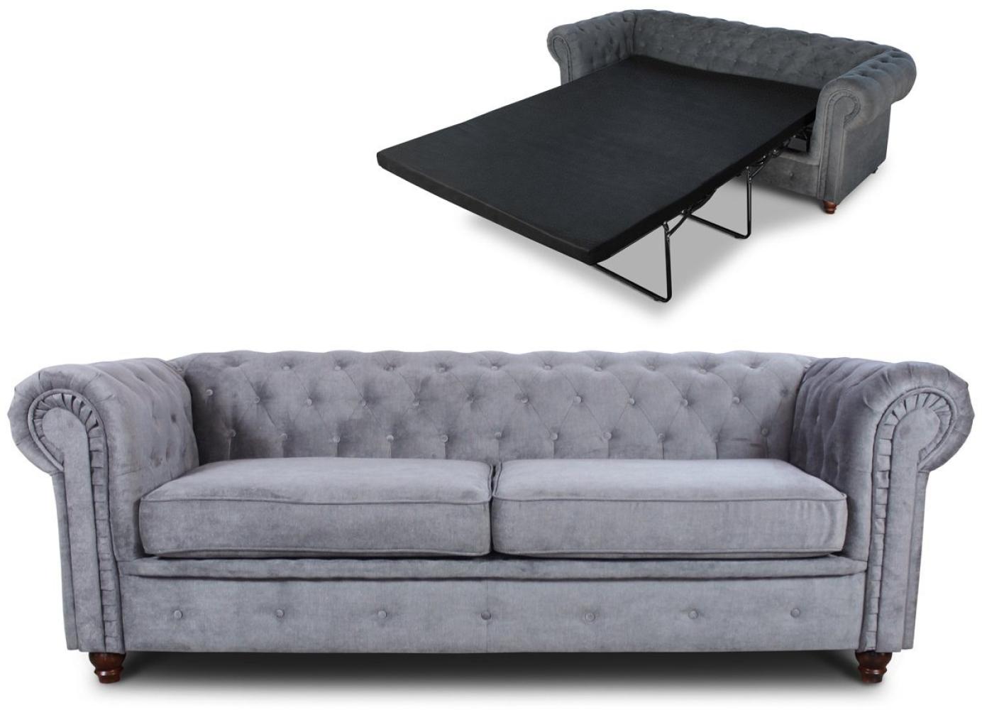 Sofnet Schlafsofa Asti 3 Bis, mit Schlaffunktion, Chesterfield Sofa 3-er, Sofagarnitur, Bettsofa Bild 1