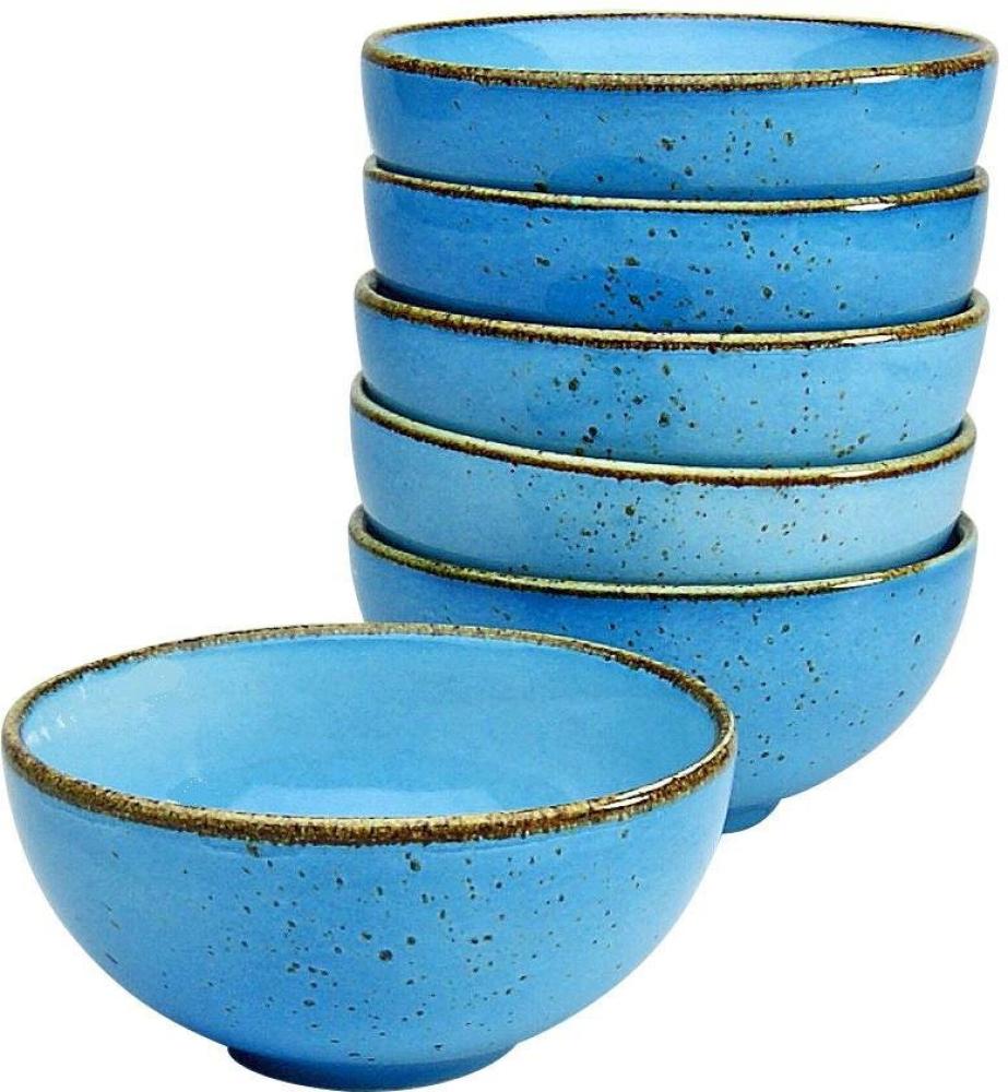 CreaTable 22087 Nature Collection Dipschale 11,5 cm, blau (6er Pack) Bild 1