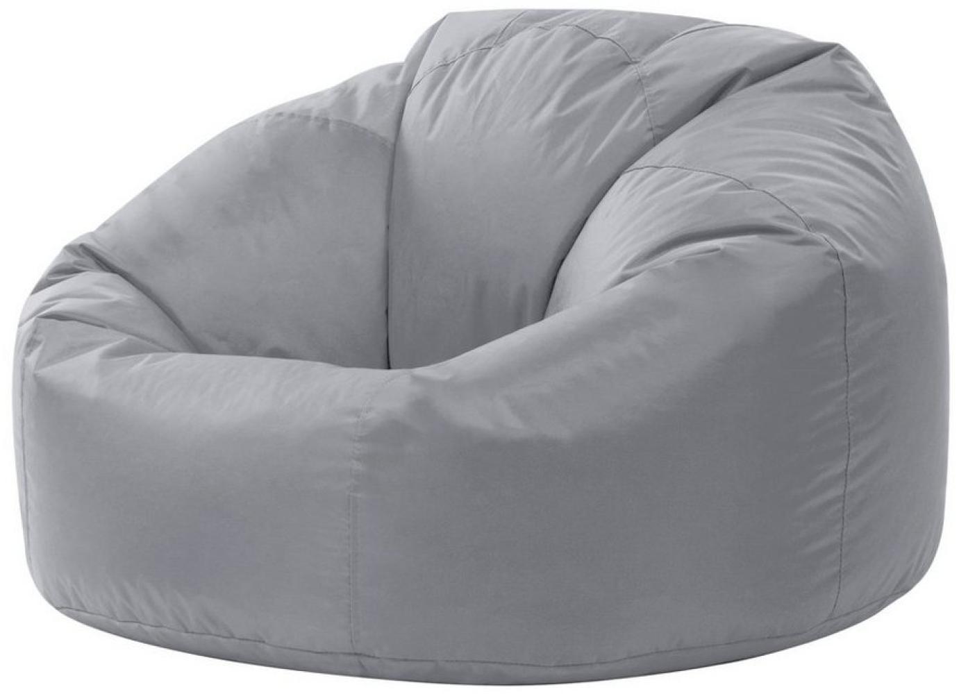 Bean Bag Bazaar Klassischer Sitzsack, Grau, Sitzsack für Erwachsene Groß, Sitzsack mit Füllung, Indoor Outdoor Sitzkissen Wasserabweisend Bild 1