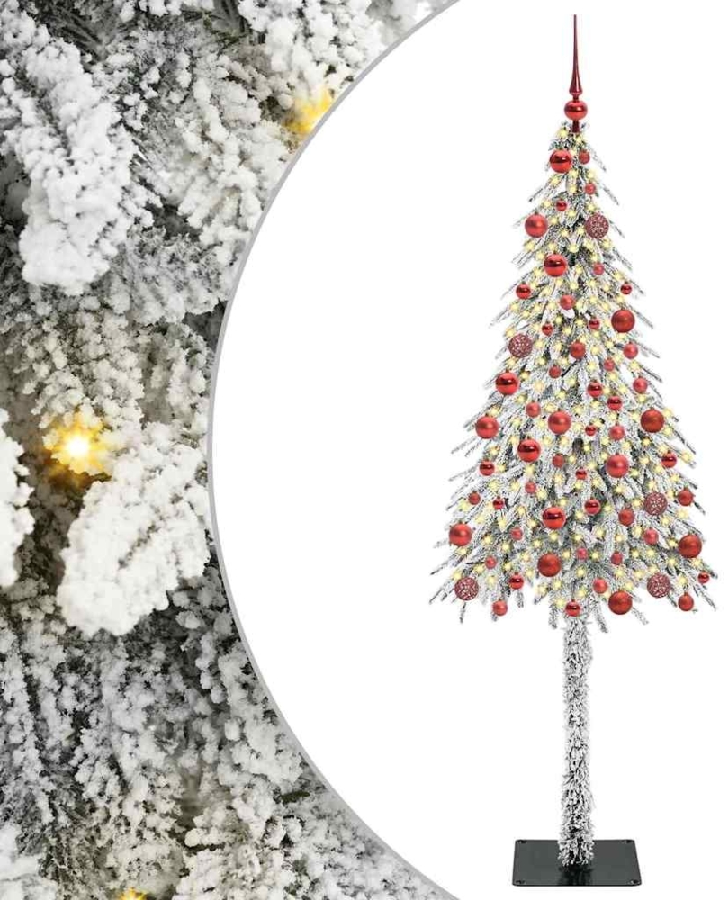 vidaXL Weihnachtsbaum mit 300 LEDs Weiß 180 cm PE und Stahl 3396229 Bild 1