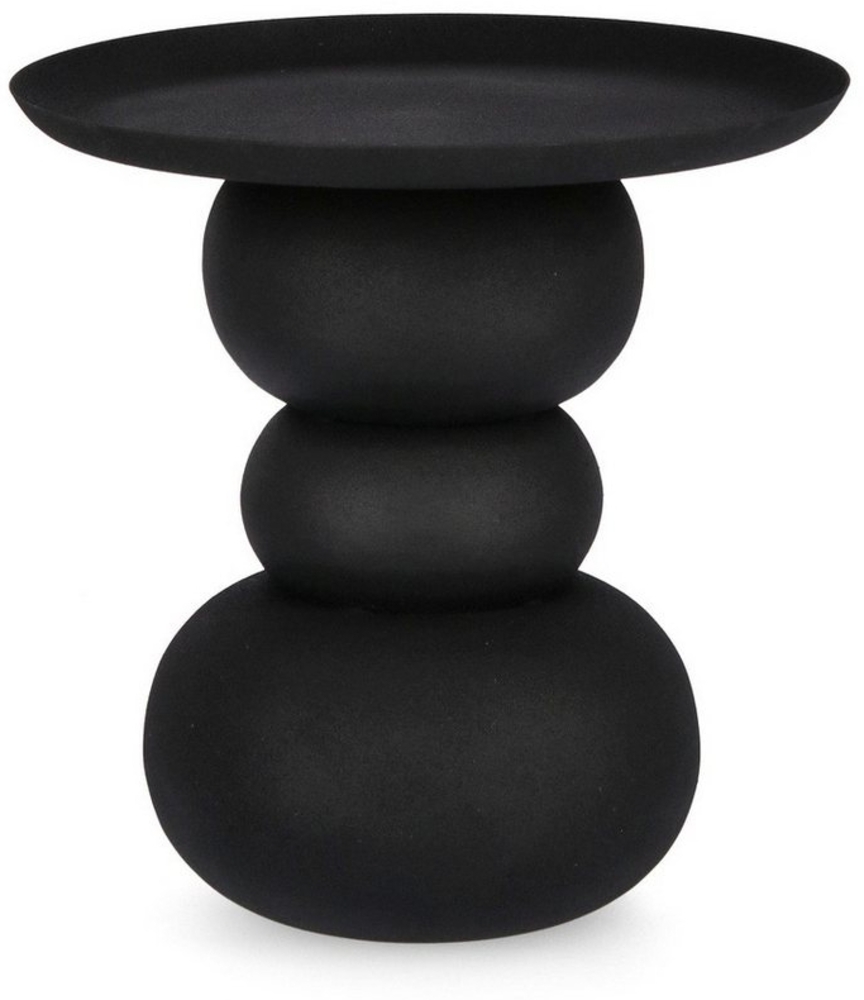 Beistelltisch Alpa aus Metall Ø 41 cm, Schwarz Bild 1