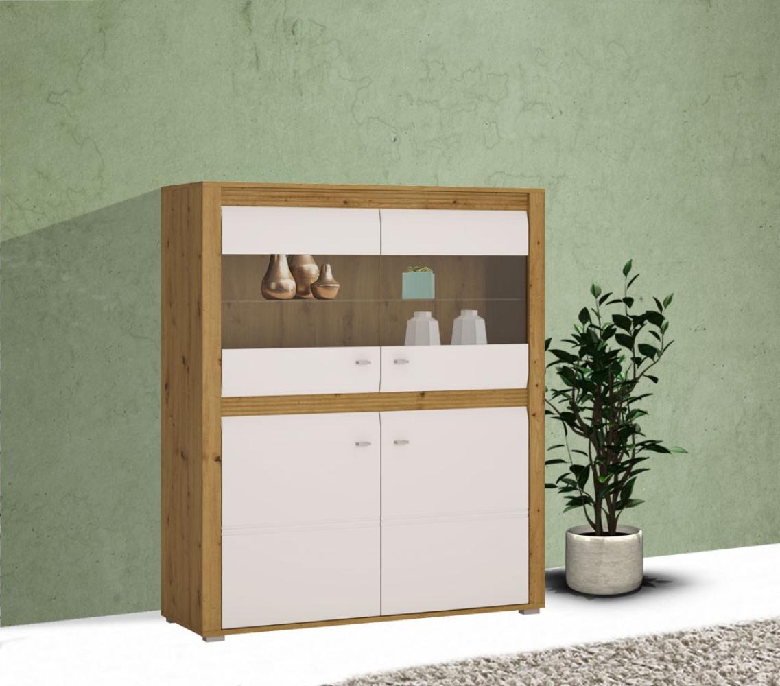 Highboard Sevilla Kommode 121cm 4-türig Bild 1