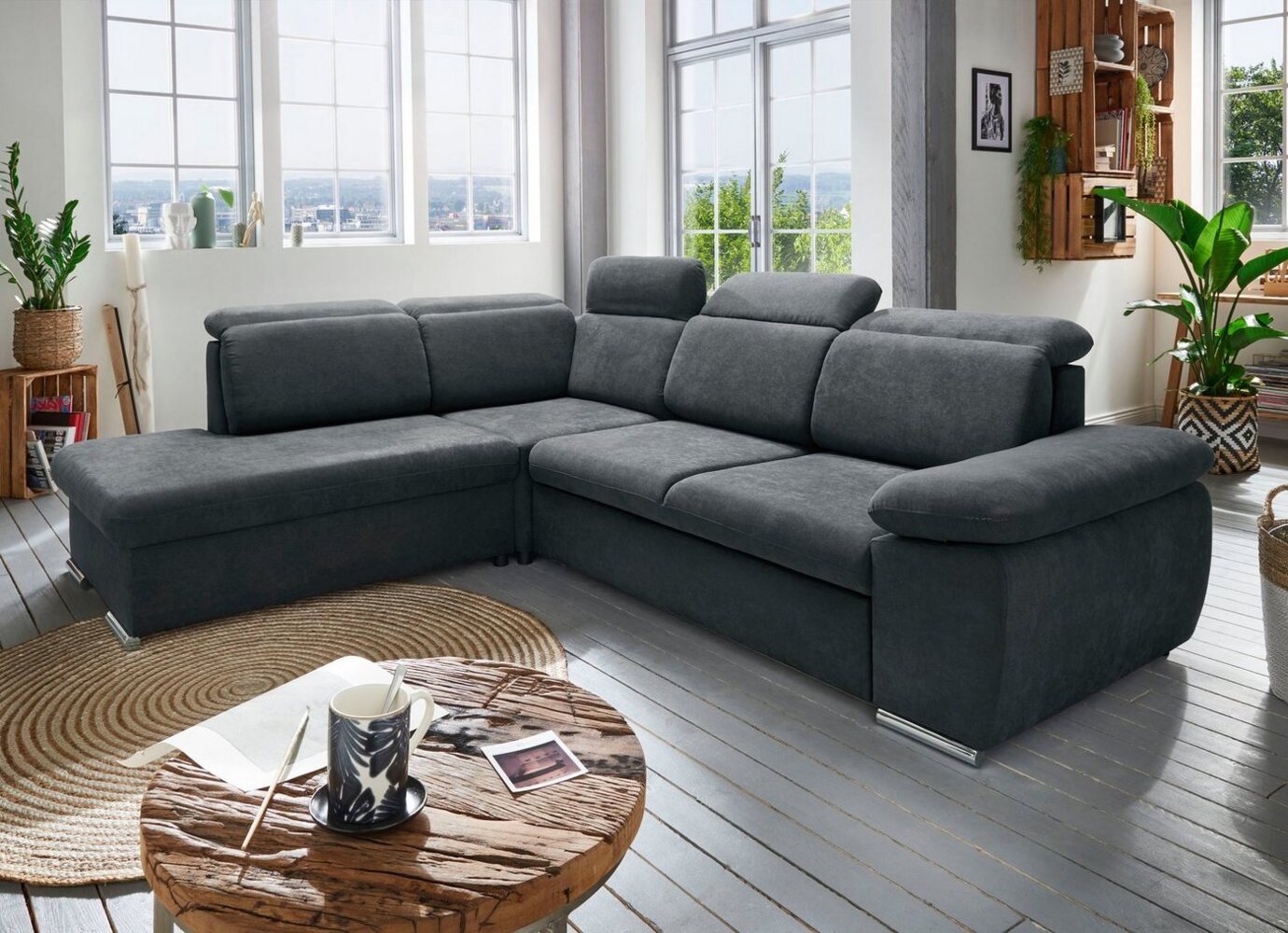 INOSIGN Ecksofa Vasto L-Form, inkl. Bettfunktion und Bettkasten, inkl. Kopfteilfunktion Bild 1