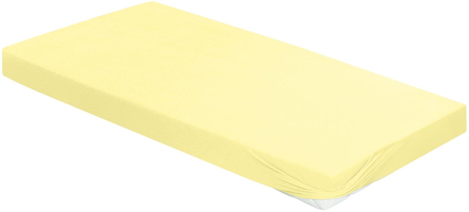 Irisette Mako-Jersey Betttuch Jupiter 0008 limone 190 x 200 cm 8-47 limone Bild 1