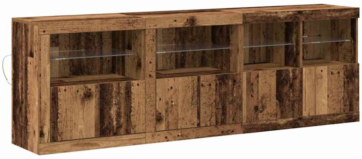 vidaXL Sideboard Altholz 202 x 37 x 67 cm Holzwerkstoff 3333112 Bild 1