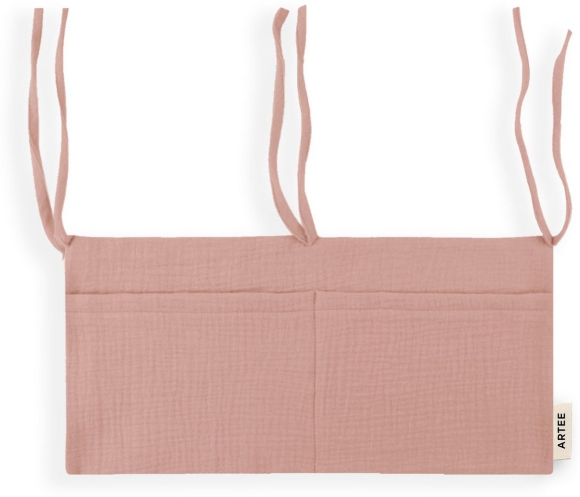 Artee Bettnestchen Babybett Organizer Taschen Aufbewahrung aus Musselin Bild 1