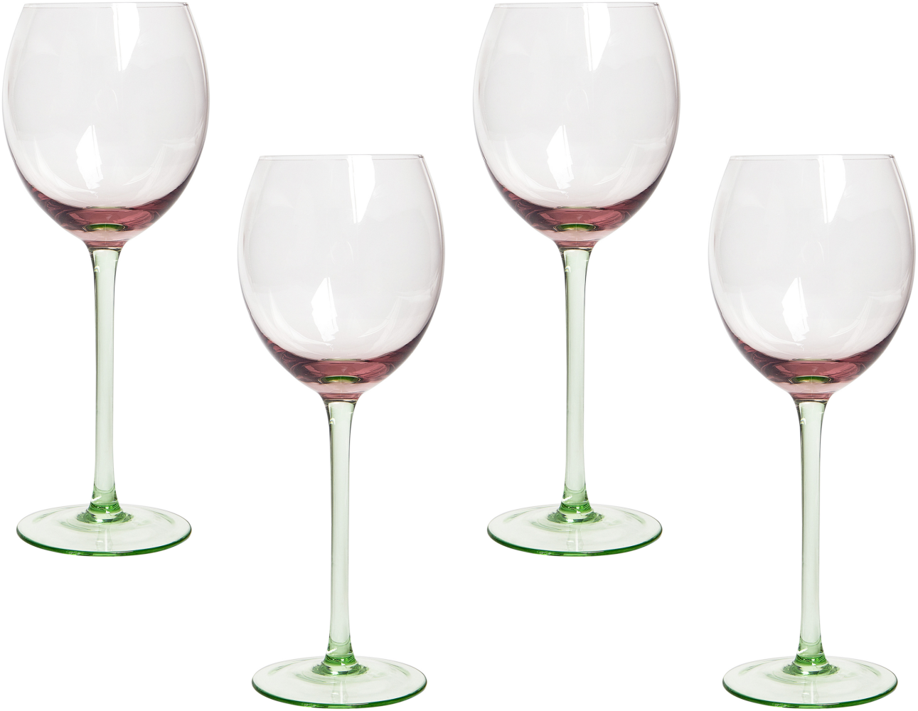 Weingläser DIOPSIDE 4er Set 360 ml Pastellrosa Bild 1