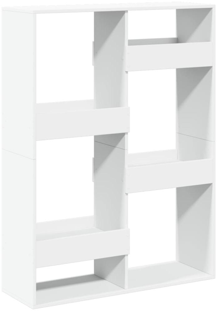 vidaXL Bücherregal 100 x 33 x 135 cm Holzwerkstoff, Weiß Bild 1