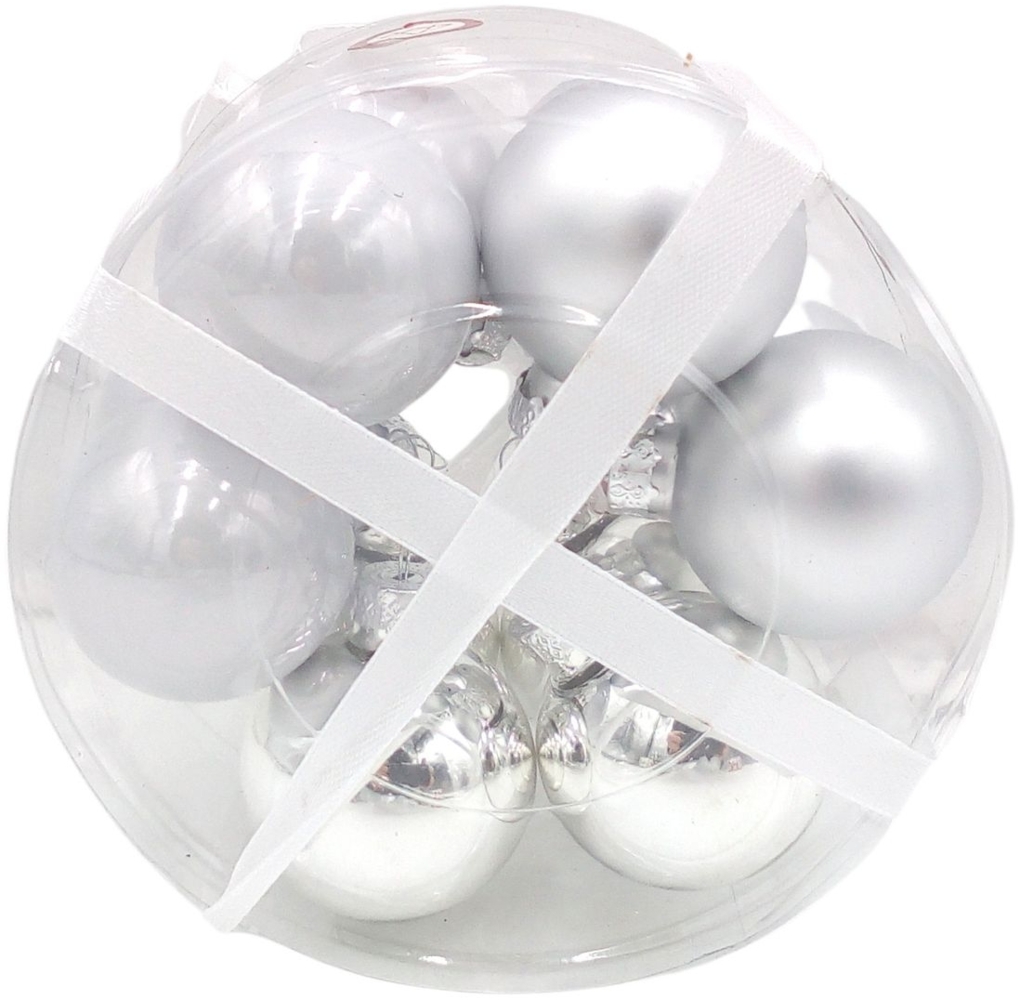 Weihnachtsbaumkugeln aus Glas 12er-Set 4cm Christbaumschmuck Weihnachtsdeko TOP Bild 1