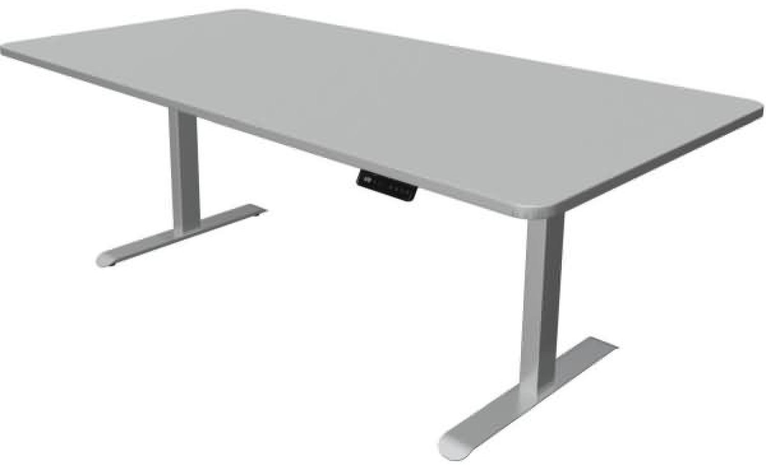 Kerkmann Schreibtisch Sitz-Stehtisch Move 3 Premium 200x100x72-121cm elektr. höhenverstellbar mit Memoryfunktion Lichtgrau Bild 1