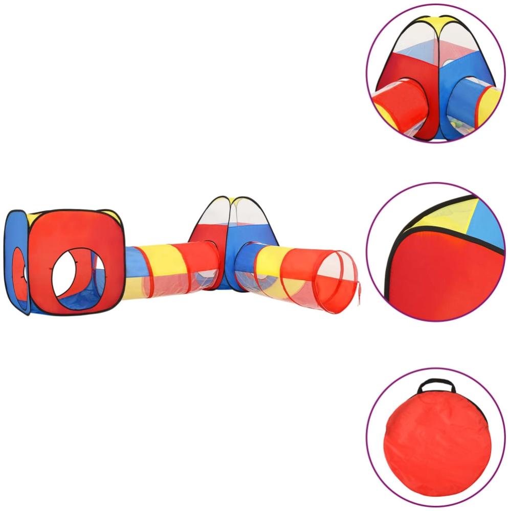 Kinder-Spielzelt Mehrfarbig 190x264x90 cm Bild 1