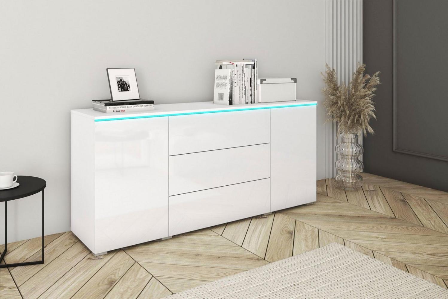 INOSIGN Sideboard VERA, moderne grifflose Kommode Breite 150 cm, Einlegeböden verstellbar Bild 1