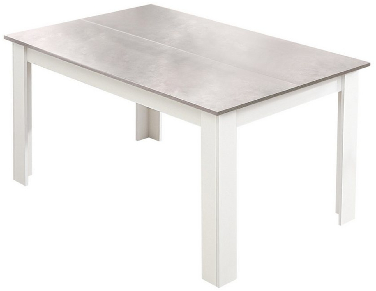 Mondeer Esstisch Esszimmertisch, 138 x 90 x 75cm, Eiche und Weiß Bild 1