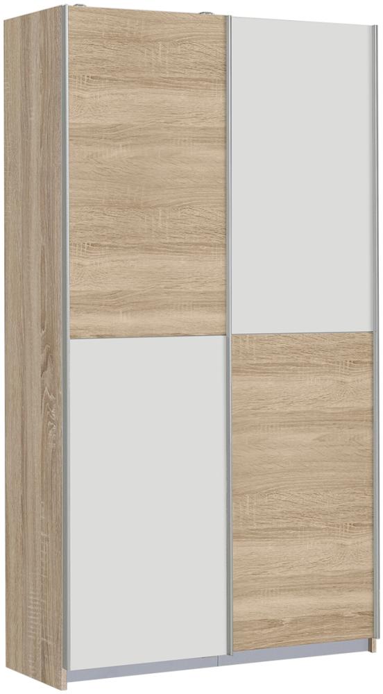 Schwebetürenschrank >Elene< in Sonoma-Eiche - 120x190.5x42cm (BxHxT) Bild 1