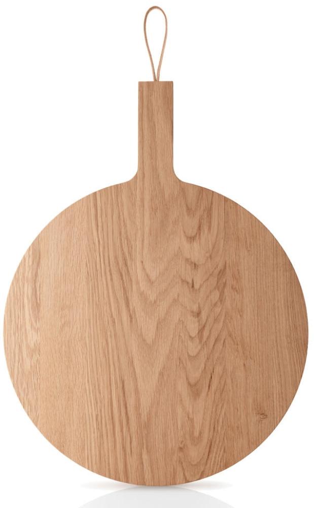 Eva Solo Nordic kitchen Holzschneidebrett, Brett, Pizzabrett, Küchenbrett, Eiche/Leder, Ø 35 cm, 520423 Bild 1