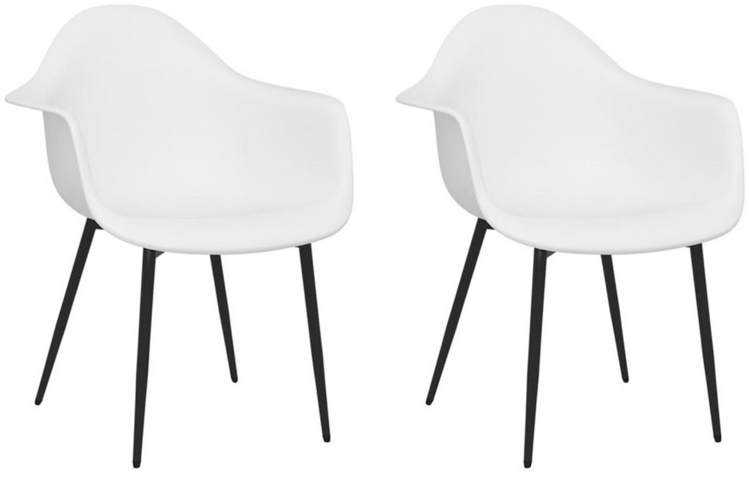 DOTMALL Esszimmerstuhl (2 St), Kunststoff Metallbeine, Design Stuhl Bild 1