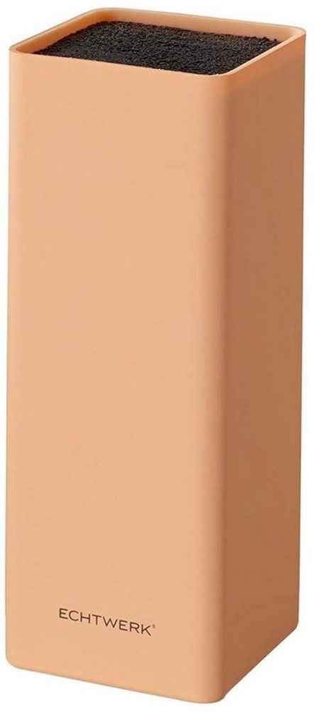 ECHTWERK Messerblock Universal-Messerblock Square, mit Borsteneinsatz, Lachsfarben, Kunststoff Bild 1