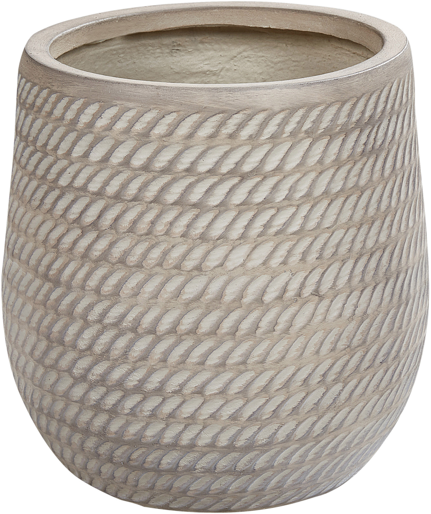 Blumentopf taupe rund 27 x 27 x 32 cm LIVADIA Bild 1