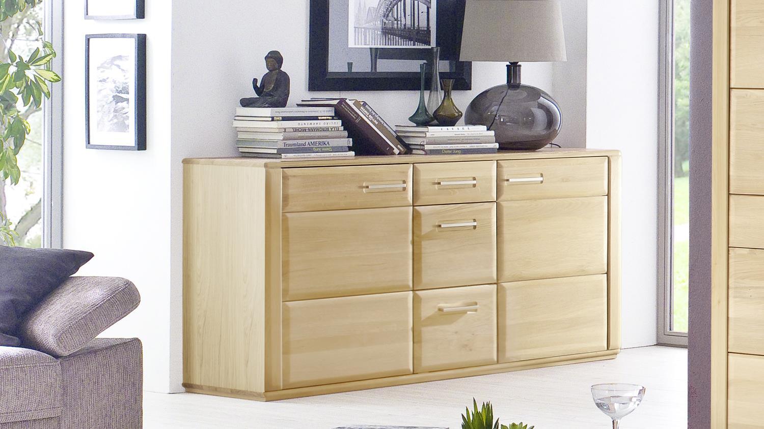 Sideboard Sena - Eiche Bianco massiv Bild 1