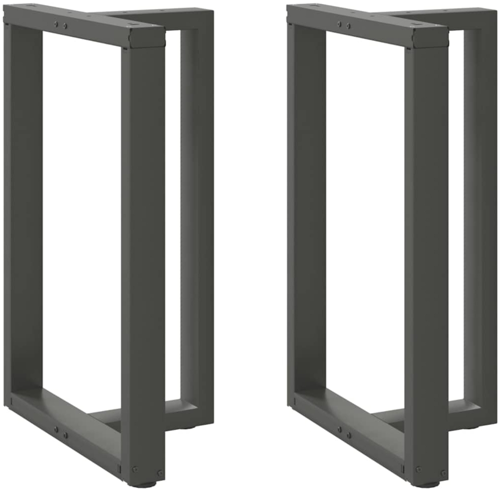 vidaXL Bartischbeine T-Form 2 Stk. Anthrazit 60x35x(90-91) cm Stahl 4013082 Bild 1