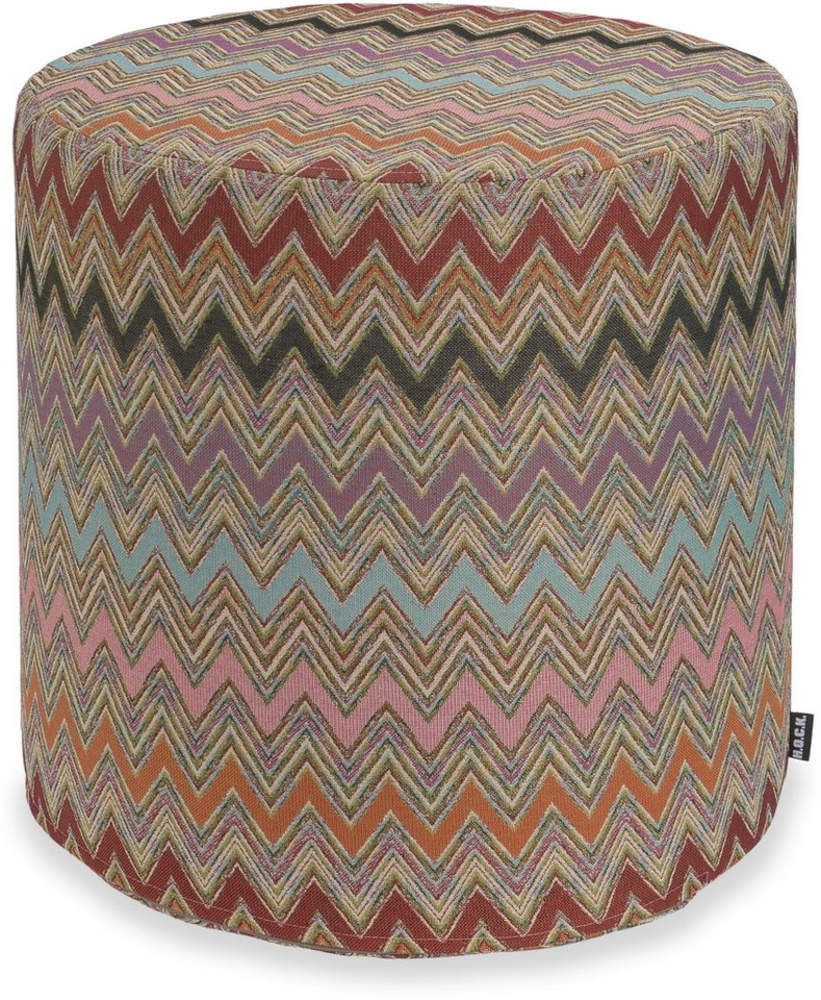 H.O.C.K. Sitzhocker H.O.C.K. Cahlil Hocker rund Pouf Ø45x45 cm multicolor boho, Hocker: Bequem, vielseitig, Wohnzimmer, Schlafzimmer & Flur Bild 1