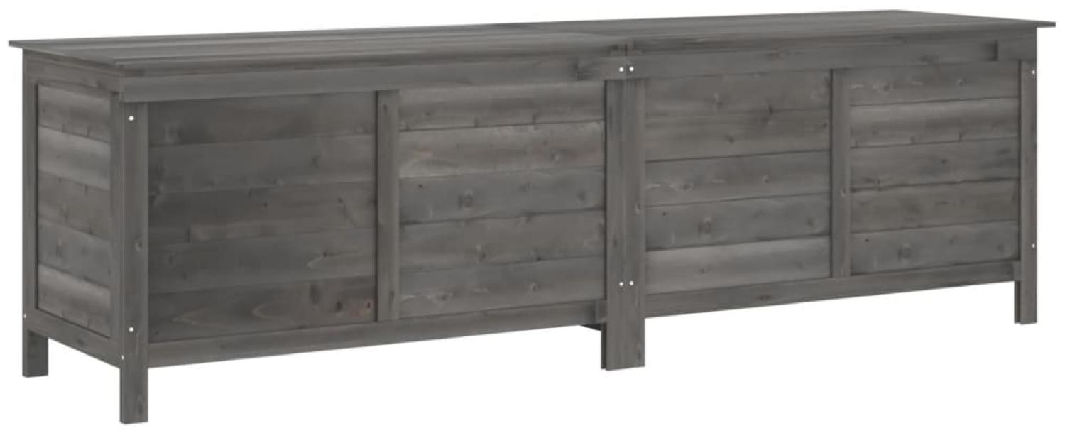 vidaXL Gartentruhe Anthrazit 198,5x50x56,5 cm Massivholz Tanne 364762 Bild 1