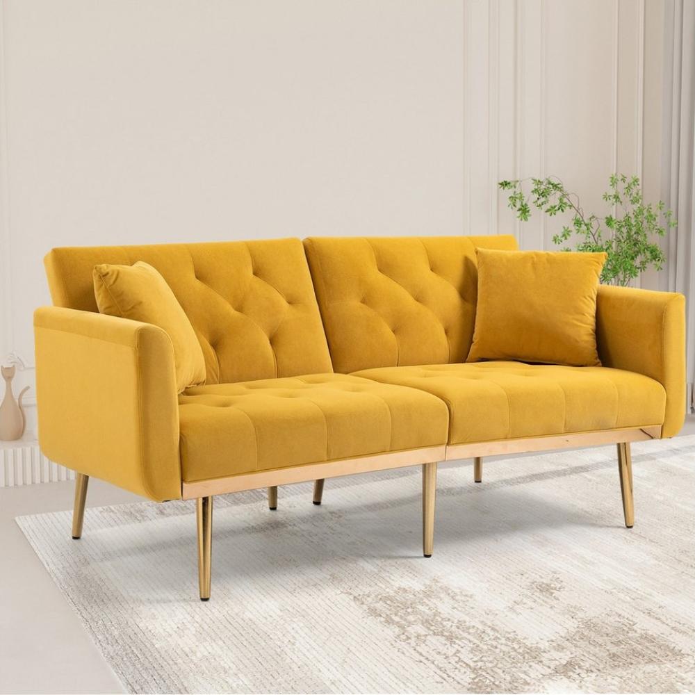 HAUSS SPLOE Schlafsofa 3-Sitzer-Sofa Polstermöbel aus weichem Samt Tagesbett Polsterbett, 65.35*30.71*30.31zoll Bild 1